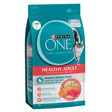 Purina ONE Healthy Adult Salmon Tuna Dry Cat Food Purina